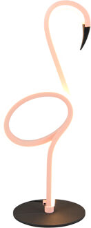 LED Tafellamp - Trion Lyra - 1x LED SMD 6W - Snoerschakelaar - IP20 - Roze - Metaal Warm wit