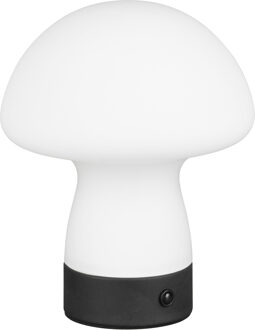 LED Tafellamp - Trion Onyx - 1x LED SMD 1.5W - Touch schakelaar - USB aansluiting - Werkt op Batterijen - IP20 - Mat Wit - Glas Warm wit