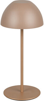 LED Tafellamp - Trion Siena - 1x LED SMD 2W - Touchdimmer - USB aansluiting - Geheugenfunctie - Werkt op Batterijen - IP44 - Coffee - Kunststof Warm wit