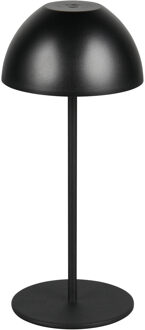 LED Tafellamp - Trion Siena - 1x LED SMD 2W - Touchdimmer - USB aansluiting - Geheugenfunctie - Werkt op Batterijen - IP44 - Mat Zwart - Kunststof Warm wit