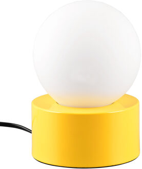 LED Tafellamp - Trion Stenu - E14 Fitting - 1 lichtpunt - Max 25W - Geel - Metaal