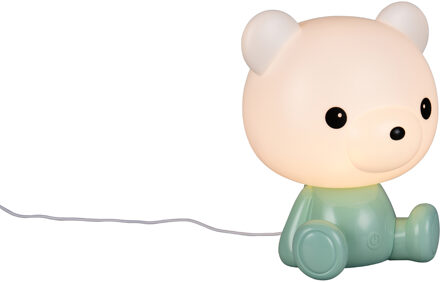 LED Tafellamp - Trion Trixa - 1x LED SMD 0.3W - RGB Kleurverandering - USB aansluiting - IP20 - Groen - Kunststof