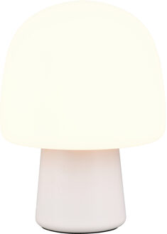 LED Tafellamp - Trion Umbra - E14 Fitting - 1 lichtpunt - Ø20cm - Warm Grijs - Glas