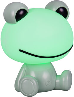 LED Tafellamp - Trion Varek - 1x LED SMD 0.3W - ON/OFF Touch - RGB Kleurverandering - USB aansluiting - IP20 - Groen - Kunststof Warm wit