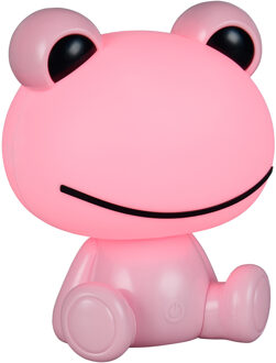 LED Tafellamp - Trion Varek - 1x LED SMD 0.3W - ON/OFF Touch - RGB Kleurverandering - USB aansluiting - IP20 - Roze - Kunststof Warm wit