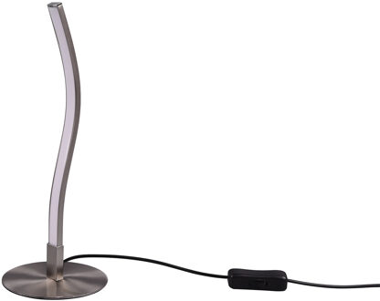 LED Tafellamp - Trion Yilan - 3.5W - Warm Wit 3000K - 1 lichtpunt - Mat Nikkel - Metaal