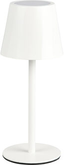 LED Tafellamp - Trion Zavio - 1x LED SMD 1.6W - Touch schakelaar - USB aansluiting - Werkt op Batterijen - IP44 - Mat Wit - Metaal Zeer Warm Wit;Helder/Koud wit;Warm wit;Natuurlijk wit