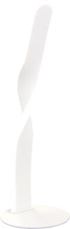 LED Tafellamp - Trion Zuno - 1x LED SMD 10W - Snoerschakelaar - Natuurlijk Wit 4000K - IP20 - Mat Wit - Metaal
