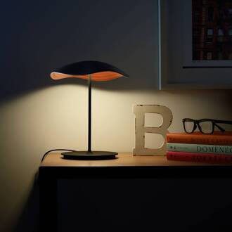 LED tafellamp Valentina M/29, zwart/koper-kleurig zwart, koper