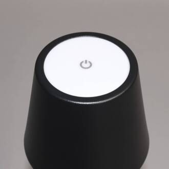 LED tafellamp Viletto, zwart, IP54 zandzwart