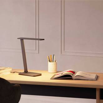 LED tafellamp Zenit, zwart, ABS, hoogte 36 cm