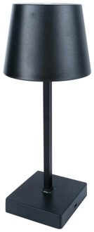 LED tafellamp - zwart - aanraaksensor - aluminium - 26 cm