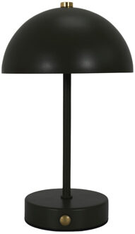 LED tafellamp - zwart - metaal - 25.5 cm - draadloos