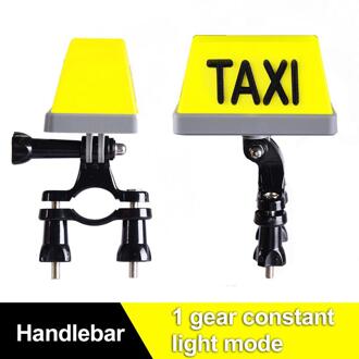 Led Taxi Teken Licht Helm/Stuur Montage Usb Oplaadbare Indicator Decoratie Kit Voor Motorfiets Driewielers 01