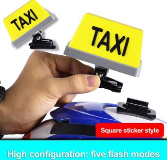 Led Taxi Teken Licht Helm/Stuur Montage Usb Oplaadbare Indicator Decoratie Kit Voor Motorfiets Driewielers 06