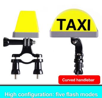Led Taxi Teken Licht Helm/Stuur Montage Usb Oplaadbare Indicator Decoratie Kit Voor Motorfiets Driewielers 07