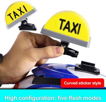 Led Taxi Teken Licht Helm/Stuur Montage Usb Oplaadbare Indicator Decoratie Kit Voor Motorfiets Driewielers 08