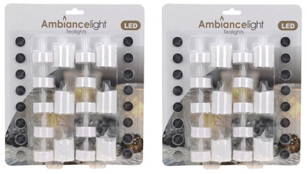 LED theelichten/waxinelichten wit 32 stuks - Action products