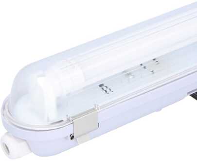 LED TL armatuur IP65 120 cm - 4000K - 12-18 Watt 3600lm - 200lm/W - incl. flikkervrije LED buizen - koppelbaar Wit