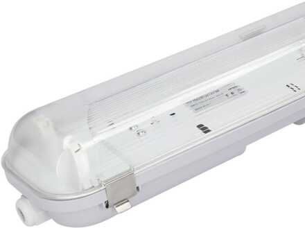 LED TL Armatuur IP65 120 cm RVS Clips Koppelbaar dubbelvoudige uitvoering