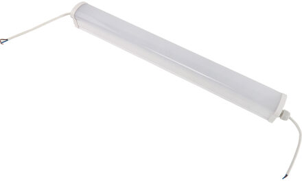 LED TL Armatuur - LED Balk - Aigi Haras - 20W - Waterdicht IP65 - Helder/Koud Wit 6500K - Mat Wit - Kunststof - 60cm