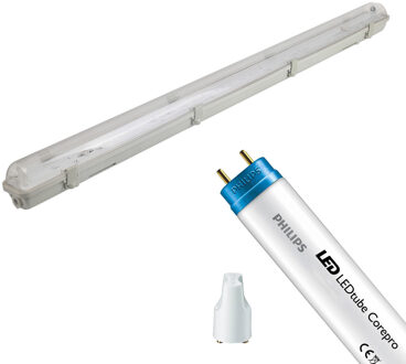 LED TL Armatuur met T8 Buis - Aigi Hari - 120cm Enkel - Philips - CorePro LEDtube EM 840 - 14.5W - Natuurlijk Wit 4000K