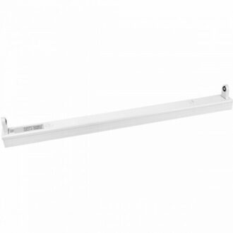 LED TL Armatuur T8 - Aigi Dybolo - 60cm Enkel - IP20 - Mat Wit - Staal