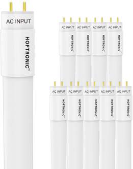 LED TL buis - 120 cm - T8 - 18 Watt - 1980 lumen - 3000K - 10 stuks