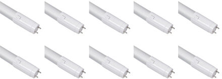 LED TL Buis T8 10 Pack - Aigi - 120cm 18W High Lumen 120 LM/W - Helder/Koud Wit 6400K