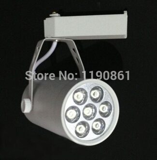 Led track 7 W wit spaarlamp rail versieren lamp winkel licht hoge lumen lamp 2 jaar garantie Zwart / wit