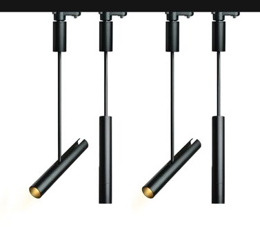 Led Track Licht 85-265V CREE Plafondlamp Spoor Verlichting 5 W/10 W Aluminium draaibare Kleding Winkel Woonkamer Spotlight 10W wit / wit