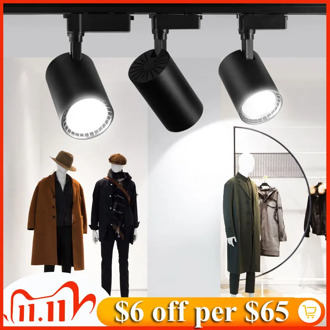 LED Track Light 12W 20W 30W 40W COB Spot Light Ceiling Mounted Rail Track Lamp Decorative Led spotlight Track Lighting for Shop