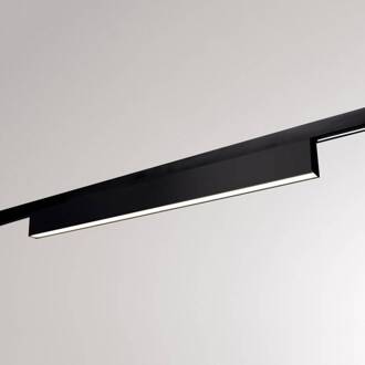 LED track light V-Line Volare, 11W zwart 940 matzwart, opaal