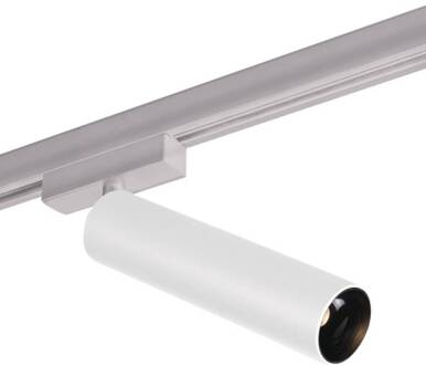 LED track spot Trigga Volare 930 30° wit/chroom mat wit, adapter chroom