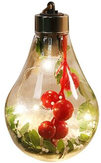 Led Transparante Kerst Bal Ornamenten Led Te Hangen Transparante Kerstboom Hangers In Outdoor Yard Voor Christmas Party licht grijs