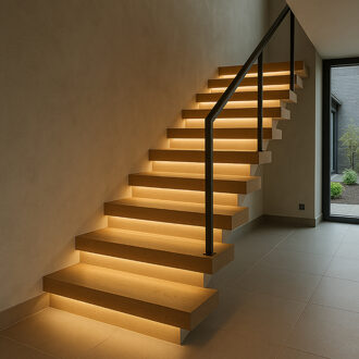 LED Trapverlichting Set met Bewegingssensor - Warm Wit 3000K - Dimbaar - Tot 16 Treden