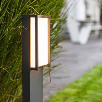 LED tuinlamp Qubo, RGBW smart bestuurbaar antraciet, wit