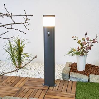 LED tuinpad verlichting Marius met bewegingssensor donkergrijs, wit