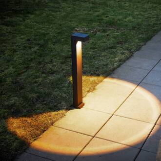 LED tuinpadverlichting Arn, corten, hoogte 70 cm, aluminium corten, helder