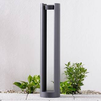 LED tuinpadverlichting Dylen, grijs, metaal, 80 cm, IP65 grafietgrijs