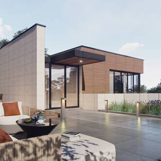 LED tuinpadverlichting E383, 1-lamp, beton, hoogte 70 cm betongrijs