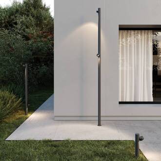 LED tuinpadverlichting Jaco, 30 cm, bruin, aluminium, 1-lamp. donkerbruin