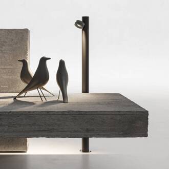 LED tuinpadverlichting Jaco, 90 cm, bruin, aluminium, 1-lamp. donkerbruin