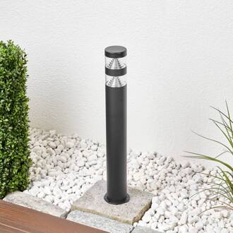 LED tuinpadverlichting Lanea, 60 cm, zwart, roestvrij staal, IP44 zwart, helder