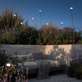 LED tuinpadverlichting MINUIT, hoogte 105 cm, zwart, IP65 zwart mat, wit