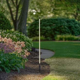 LED tuinpadverlichting Neano, 120 cm, zwart, metaal, IP65 zwart, wit