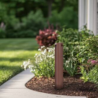 LED tuinpadverlichting Raiku, roestkleurig, aluminium, 65 cm