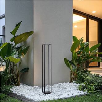 LED tuinpadverlichting Thorvid, hoogte 120 cm, zwart zwart, transparant