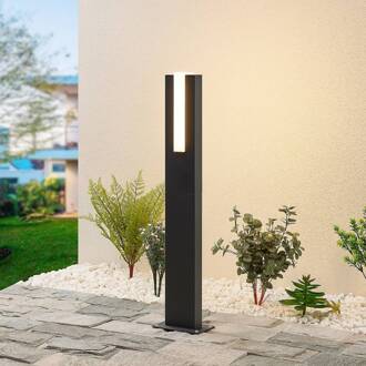 LED tuinpadverlichting Virgalia, 65 cm, IP65, antraciet antraciet, opaalwit