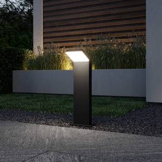 LED tuinpadverlichting Yolena, 60 cm, antraciet, aluminium donkergrijs, wit